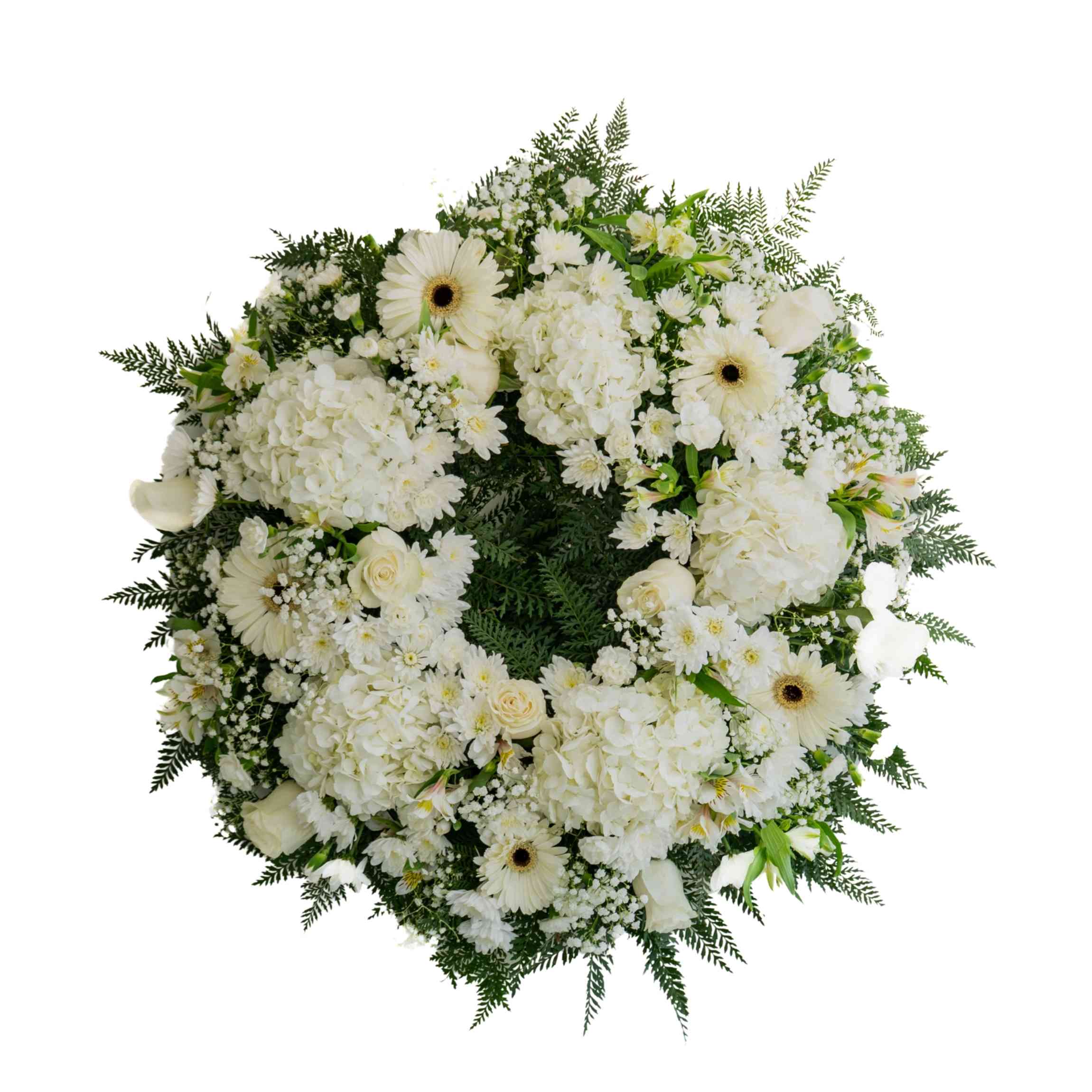 Corona de Flores Blanca 1 Corona de Flores Blanca 1