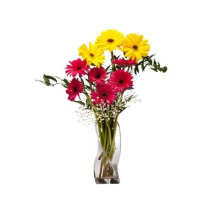 Florero Felicidad de Gerberas