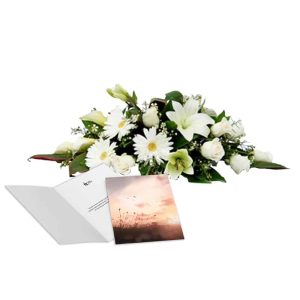 Pack Condolencias Cojín Fúnebre + Tarjeta de Condolencias