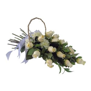 Cesta de Rosas Ovalada