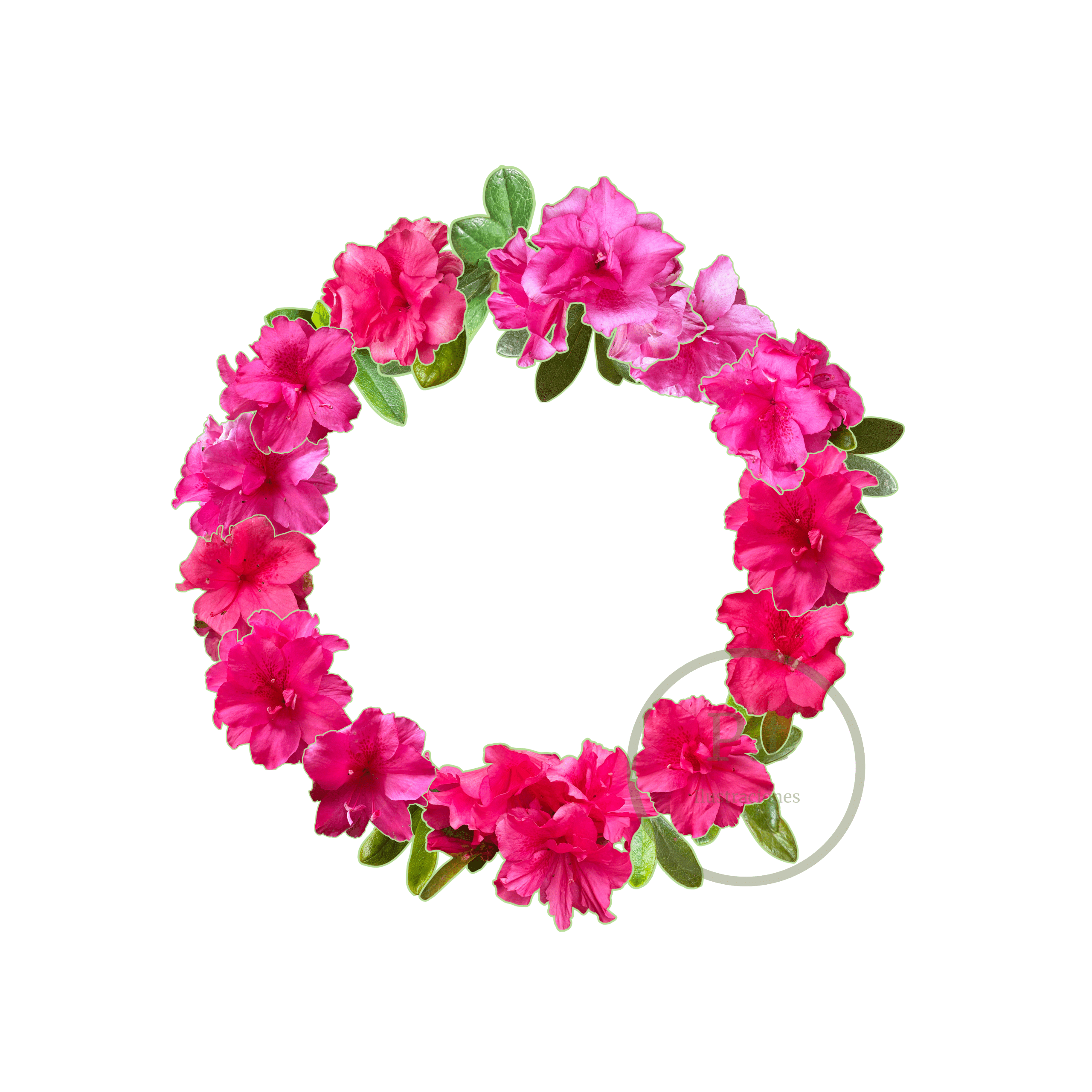Ilustración "Corona Eterna de Azaleas": Regalo de Recuerdo Permanente y Consuelo Ilustración "Corona Eterna de Azaleas": Regalo de Recuerdo Permanente y Consuelo