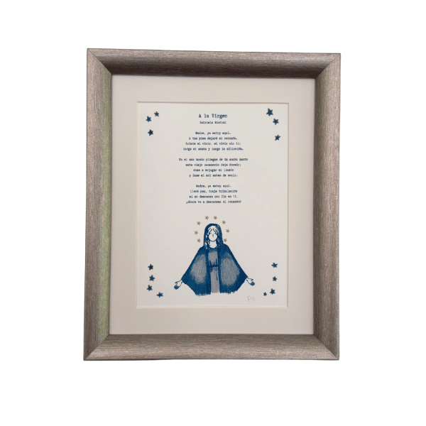 Ilustración La Virgen de la Mistral: Poema de Consuelo de Gabriela Mistral