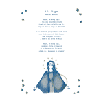 Cuadro Ilustración La Virgen de la Mistral: Poema de Consuelo de Gabriela Mistral