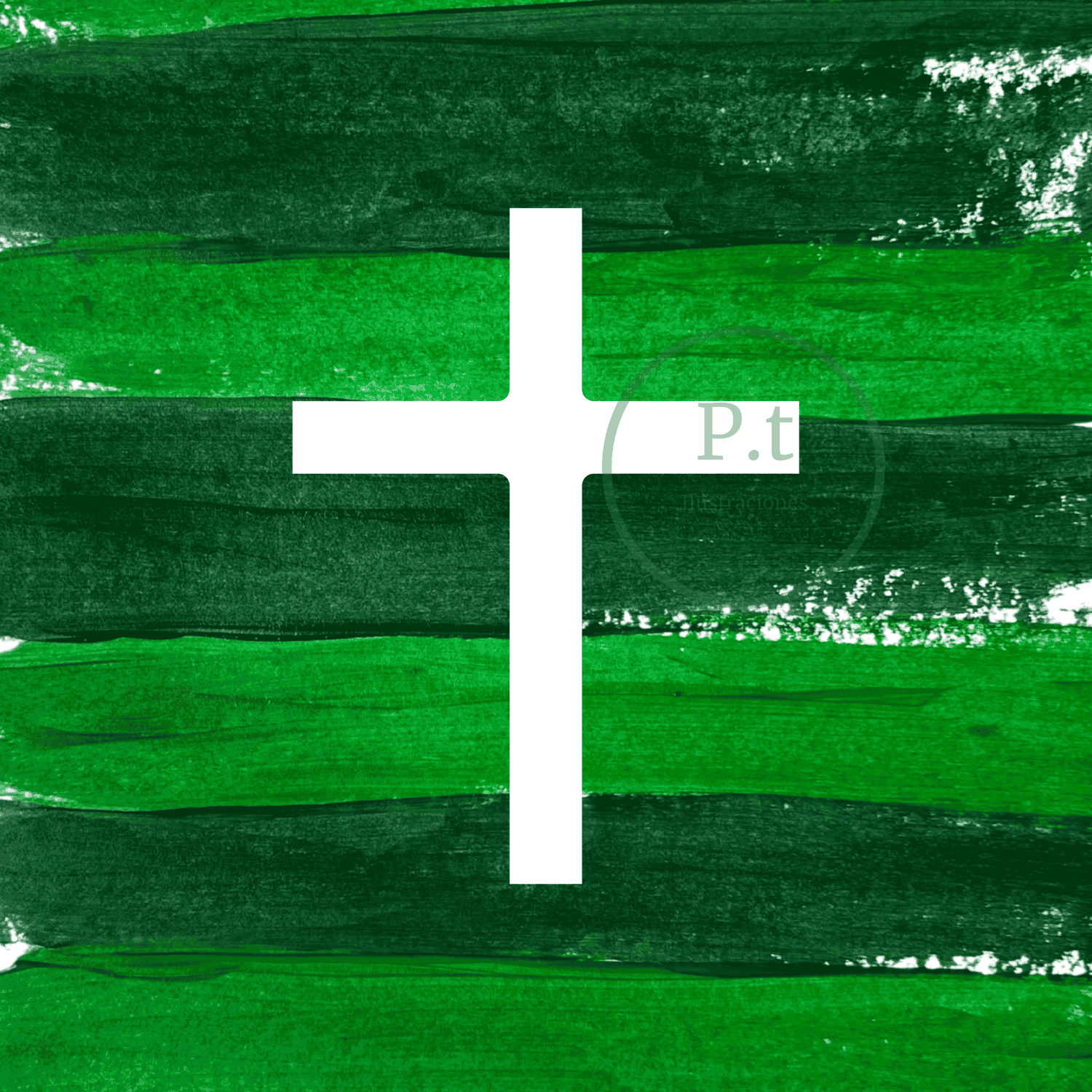 Cuadro Ilustración Cruz de la Esperanza: Arte Religioso para Regalar Consuelo en el Duelo Cuadro Ilustración Cruz de la Esperanza: Arte Religioso para Regalar Consuelo en el Duelo