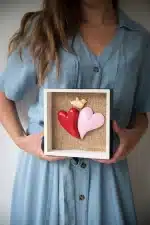 Cuadro Dúo Luz de Amor (22 cm): Dos Corazones, Un Vínculo Inmutable