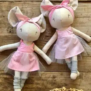 Ratoncita de peluche. Objeto de Apego, Doudou, Despacho a todo Chile.