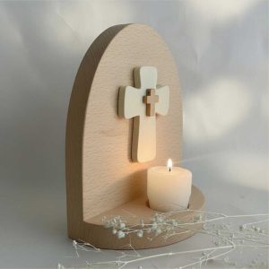 Altar Cruz de Madera. Santuario, Regalo, Duelo, Condolencias