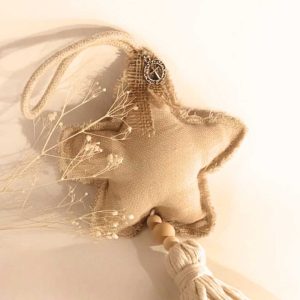 Estrella Protectora de Lino Natural ara duelo. Condolencias