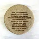 Medalla Colgante Espíritu Santo Cerámica Calipso Oro - Imagen 4