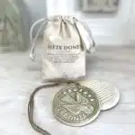 Medalla Colgante Siete Dones Cerámica Verde Agua