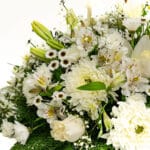 Cojín Floral de Condolencias Blanco - Imagen 3