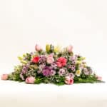 Cojín Floral de Condolencias Rosado