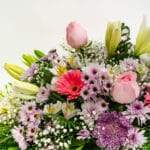 Cojín Floral de Condolencias Rosado - Imagen 2